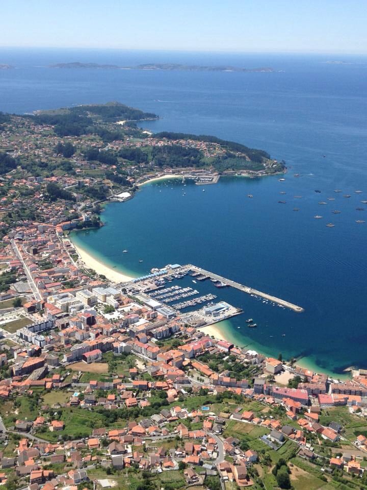 Vista aérea de Bueu, Pontevedra